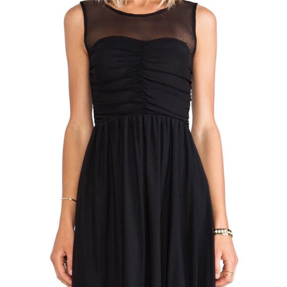 NWT Revolve Jack BB Dakota Black Marilla Tank Dress Size Small Mesh Minimal New - Picture 12 of 12